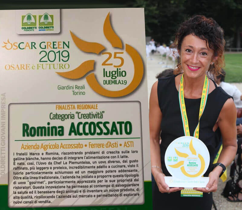 Premio OSCAR GREEN 2019 COLDIRETTI PIEMONTE Azienda Agricola Accossato