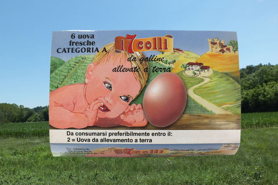 Uova I Sette Colli da galline allevate a terra da Azienda Agricola Accossato a Ferrere Piemonte Monferrato